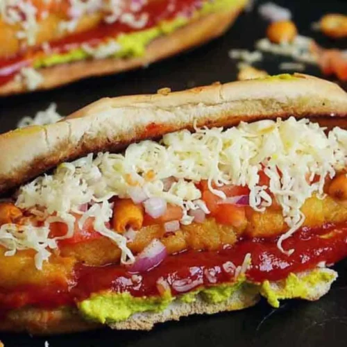 Aloo Tikki Hot Dog Bun